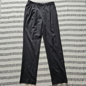 Canali Vintage Grey Pura Lana Virgine Woolmark Mens Dress Pants Made in Italy